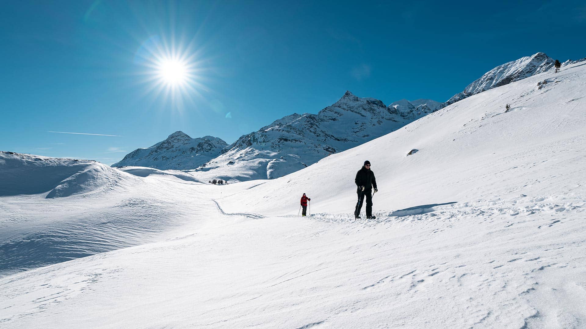 Schneeschuhwanderungen im Engadin