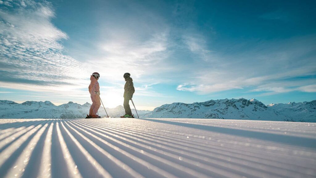 Skiunterricht in St. Moritz