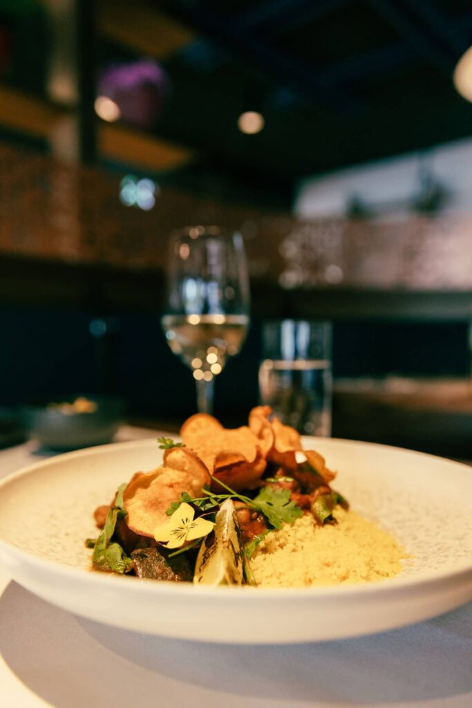 Varied dishes in the Stüva restaurant