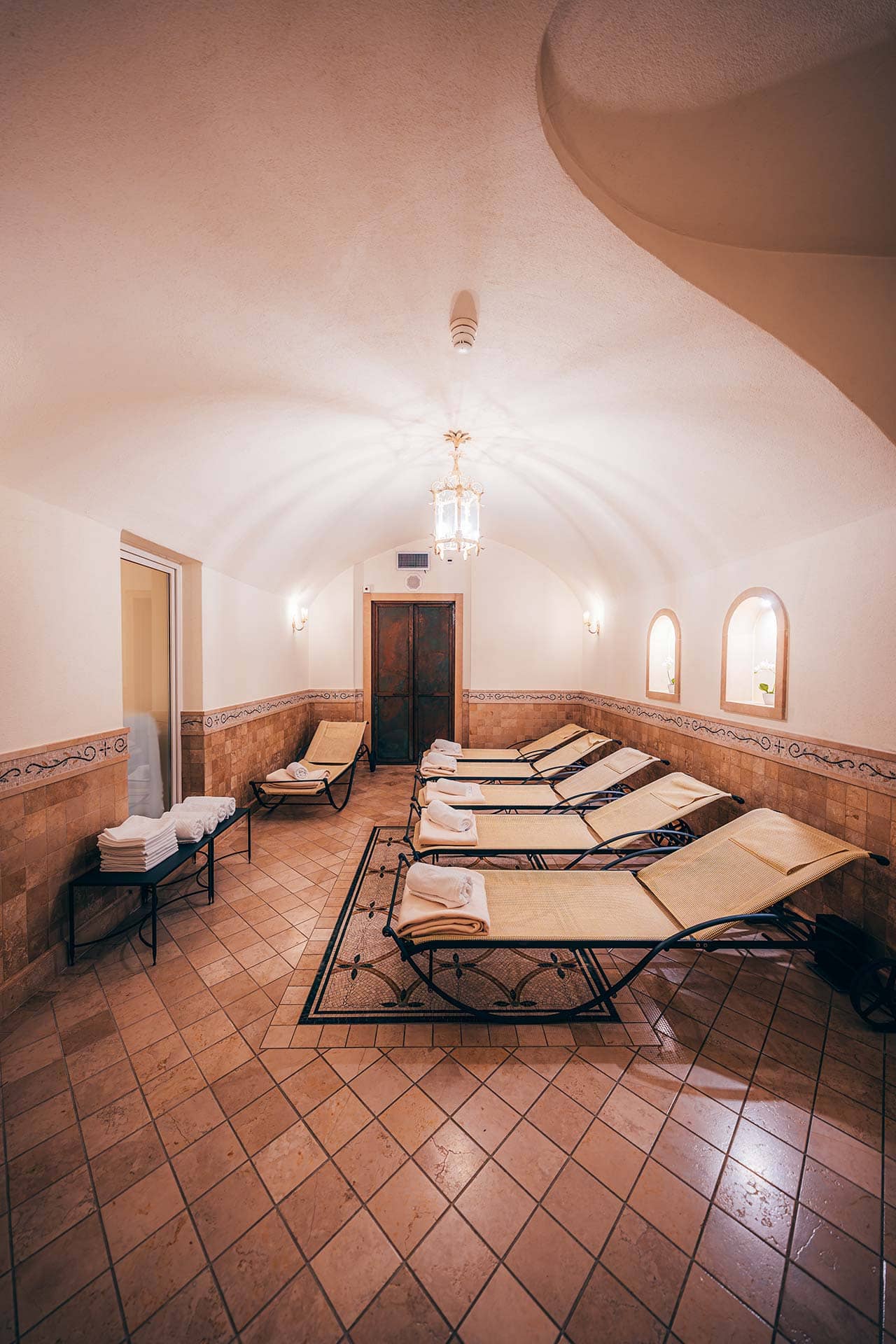 Entspannen im Ruhebereich des Spa-Bereichs