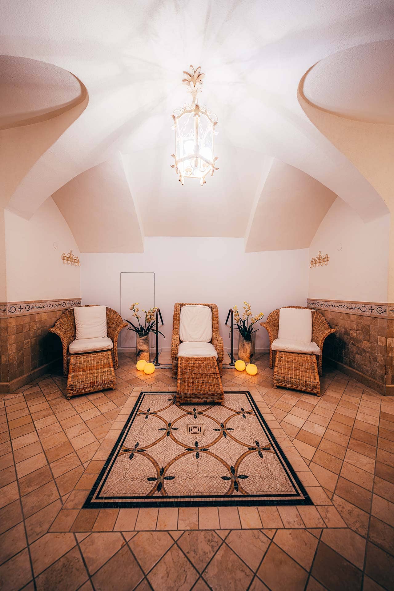 Entspannen im Ruhebereich des Spa-Bereichs