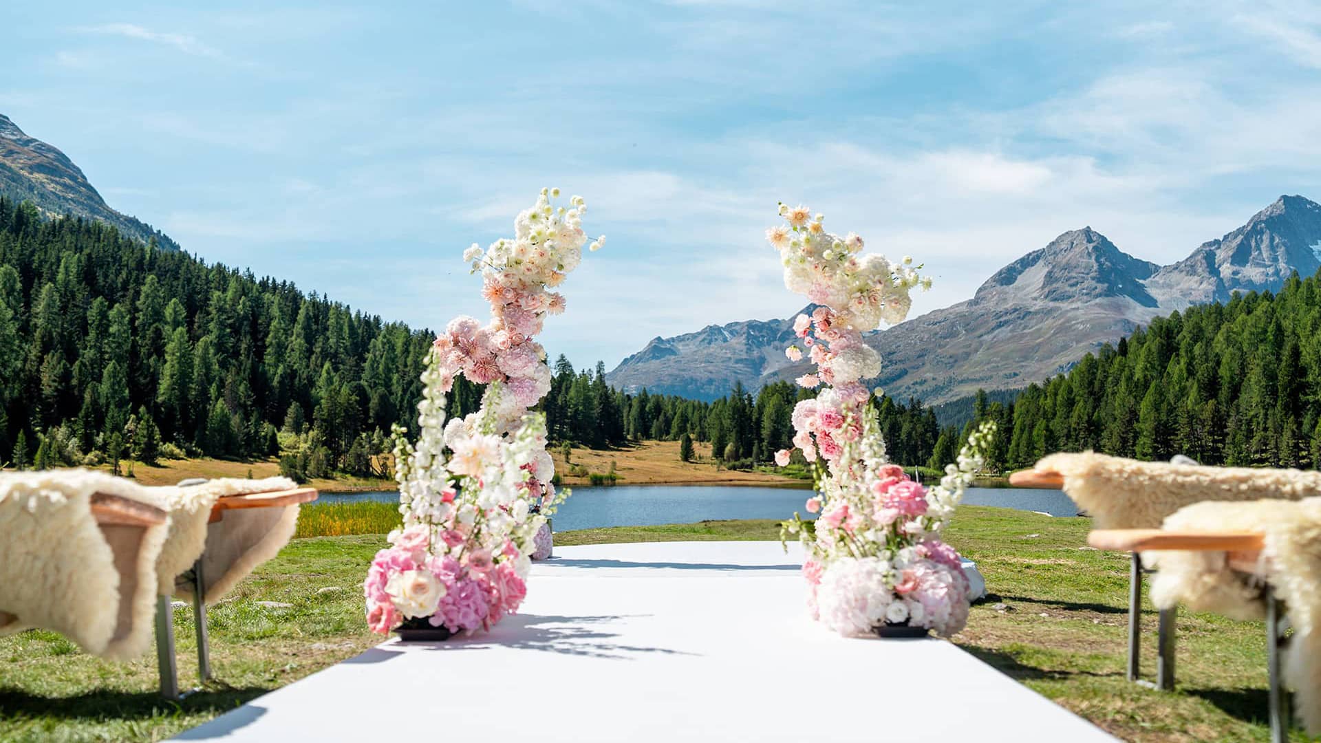 Hochzeiten feiern am Lej da Staz.