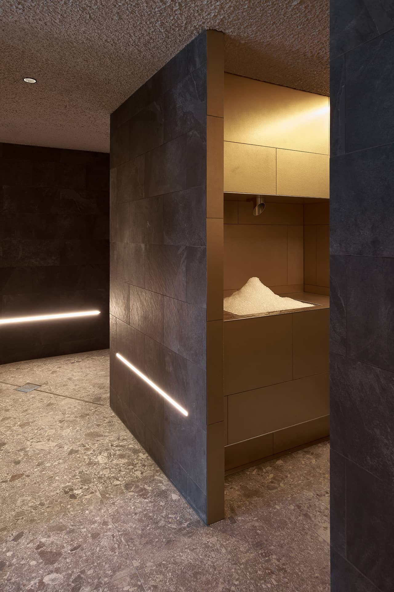 Sauna area in the Hotel Laudinella
